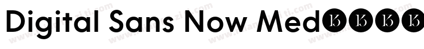 Digital Sans Now Med字体转换